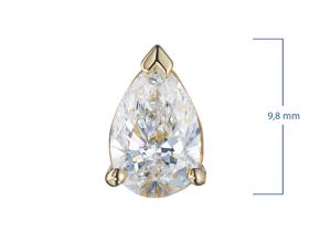 Классическая подвеска из желтого золота э0312пд11231154_white