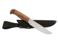 Кованый нож Финский, сталь 65х13, рукоять орех