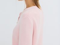 Укороченный кардиган, Розовый