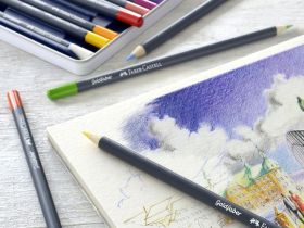 Набор карандашей цветных Faber-castell "Goldfaber" 24 шт, в металлической коробке