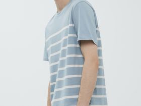 Футболка из хлопка в полоску