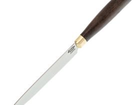 Нож кухонный Универсал-1  Х12МФ, карельская береза, латунь