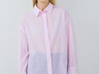 Рубашка из тонкого хлопка, Розовый