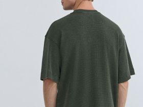 Футболка из структурной ткани, Зеленый