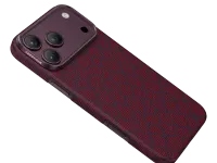 Чехол-накладка Keephone Drakon Aramid MagSafe для Apple iPhone 17 Pro/18 Pro кевлар (бордовый)