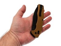 Складной нож Obertech ns-01 thumb stud, сталь VG-10, рукоять G10, койот