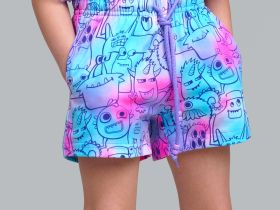 Шорты трикотажные для девочек, 2 шт в комплекте