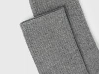 Высокие носки в рубчик, Серый