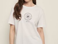 Футболка прямого силуэта с принтом