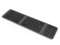 Беспроводная клавиатура WiWU Foldable Keyboard русская раскладка (складная с подставкой) (FMK-05) (серый)