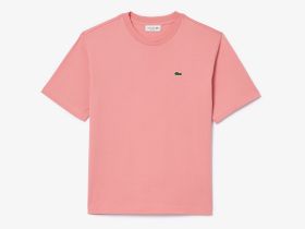 Женская футболка Lacoste свободного кроя из мягкого хлопка