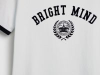 Футболка с контрастной отделкой, Белый