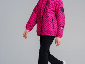 Куртка текстильная с полиуретановым покрытием для девочек (ветровка)