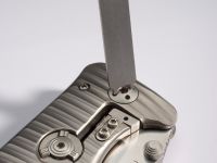 Нож складной LionSteel SR1 BB, сталь Uddeholm Sleipner, рукоять титан