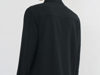 Рубашка из жатой ткани, Черный