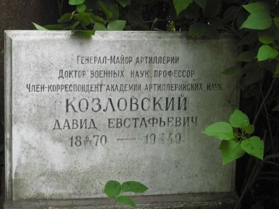 Могила Козловского Давида Ефстафьевича (1870-1949)