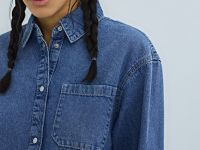 Джинсовая рубашка, Синий