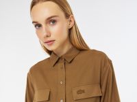 Платье Lacoste стандартного кроя с длинными рукавами и поясом