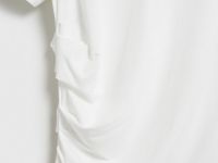 Футболка с драпировкой, Белый