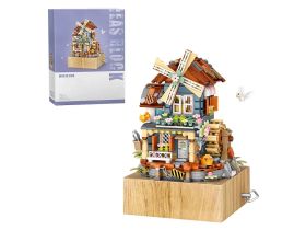 1239_MK Конструктор Музыкальная шкатулка Ветряная мельница