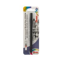 Маркер-кисть, двусторонний Pentel 1,2 мм/ 10,5 мм, черный, в блистере