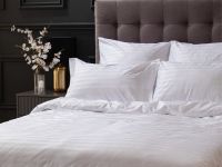 Постельное белье Белый, страйп-сатин 921987