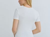 Футболка в рубчик, Белый