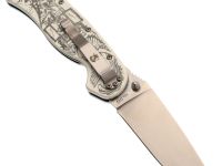 Складной нож Steelclaw Крыса "Сказка", сталь VG-10, рукоять White G10