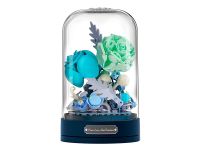 JK2672 Конструктор Голубые цветы в колбе