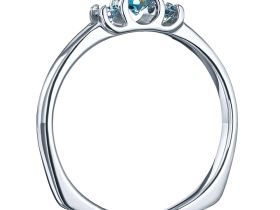 Классическое кольцо из белого золота э0912кц07153600_blue