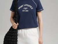 Футболка slim fit из хлопкового джерси