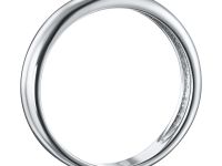 Обручальное кольцо из серебра с топазом э0609кц04220478