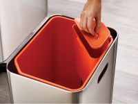 Joseph Joseph Контейнер для мусора с двумя баками 60 л металлик Totem Max Joseph Joseph