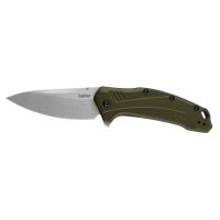 Полуавтоматический складной нож Kershaw Link, сталь CPM MagnaCut, рукоять алюминий, олива