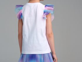 Фуфайка трикотажная для девочек (футболка)