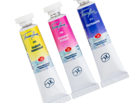 Набор акварели "Белые Ночи" Флора 3 тубы x10 мл, пластиковый коррекс