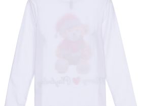 Фуфайка трикотажная для девочек (футболка с длинными рукавами)