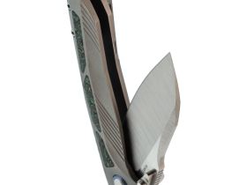 Складной нож Remette Kestrel, сталь S35VN, рукоять алюминий, серый/зеленый