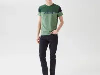 Мужская футболка Lacoste Slim Fit с круглым вырезом