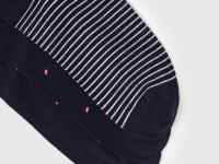 Высокие носки в рубчик, 3 пары, Синий