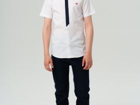 Сорочка текстильная для мальчиков (slim fit)