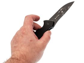 Складной нож Mr.Blade Hellcat Mini LE Ghost blackwash, сталь VG-10, рукоять Black G10