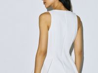 Топ с баской, Белый