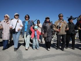 На площади Победы в Якутске станцевали «Осуохай Победы»