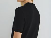 Джемпер с коротким рукавом, Черный