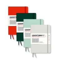 Блокнот в клетку Leuchtturm1917 "Natural Colors" 14,5x21 см 125 л, твердая обложка