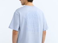 Футболка с объёмным принтом, Голубой