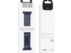 Ремешок Hoco WA08 Flexible для Apple Watch 42/44/45/49mm силикон (синий)