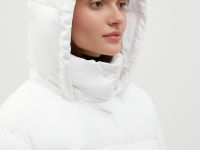 Стеганое пуховое пальто