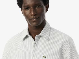 Мужская хлопковая рубашка Lacoste